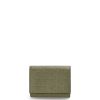 abacate verde 80ZJ1277 mulheres carteira trifold repeat em couro de bezerro de seda com relevo Loewe
