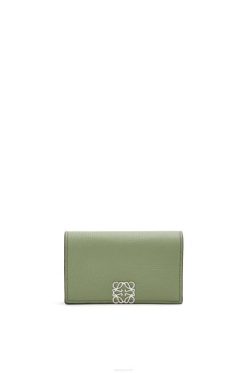 alecrim 80ZJ1373 mulheres porta-cartão de visita anagrama em couro de bezerro granulado Loewe