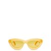 amarelo canário 80ZJ1504 mulheres óculos cateye em acetato Loewe