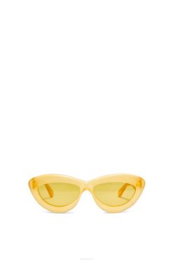 amarelo canário 80ZJ1504 mulheres óculos cateye em acetato Loewe