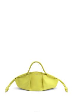 amarelo limão 80ZJ419 mulheres bolsa paseo pequena em couro de bezerro napa brilhante Loewe