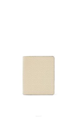 aveia leve 80ZJ1272 mulheres carteira com zíper compacta repeat em couro de bezerro de seda com relevo Loewe