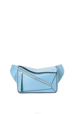 azul olímpico 80ZJ567 homens pequena bolsa quebra-cabeça em couro de bezerro clássico Loewe