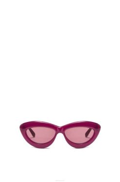 cereja 80ZJ1506 mulheres óculos cateye em acetato Loewe