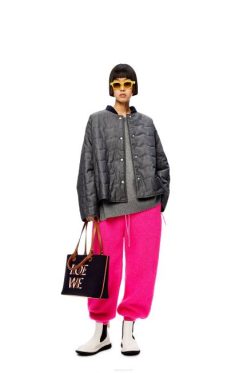 cinza 80ZJ1018 mulheres suéter em caxemira Loewe