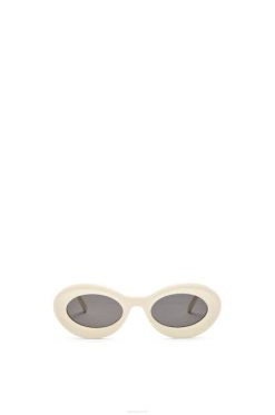 creme 80ZJ1454 mulheres óculos de sol em acetato Loewe