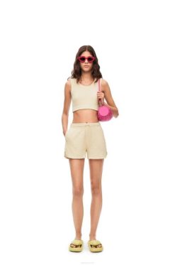 cru 80ZJ862 mulheres top jacquard anagrama em algodão Loewe