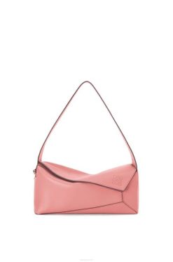 flor de pessegueiro 80ZJ437 mulheres bolsa vagabundo quebra-cabeça em couro de bezerro nappa Loewe