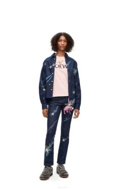 giz 80ZJ832 mulheres camiseta heen em algodão Loewe