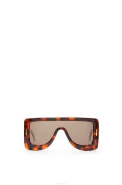 Havana 80ZJ1490 mulheres máscara anagrama óculos de sol em acetato Loewe