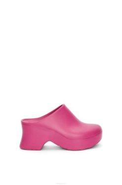 hortênsia rosa 80ZJ752 mulheres tamanco de espuma terra em borracha de espuma leve Loewe