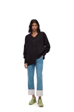 jeans azul 80ZJ1195 mulheres jeans pescador em denim Loewe