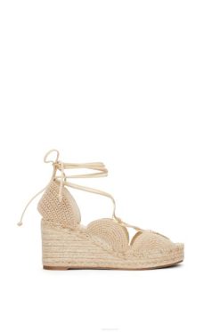 leite de Aveia 80ZJ700 mulheres espadrille cunha solar em juta Loewe