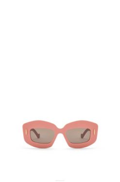 luz rosa 80ZJ1430 mulheres óculos de sol de tela em acetato Loewe