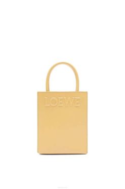 manteiga escura 80ZJ119 mulheres bolsa a5 padrão em couro de bezerro elegante Loewe