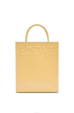 manteiga escura 80ZJ120 mulheres bolsa a4 padrão em couro de bezerro elegante Loewe
