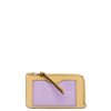 manteiga escura/malva 80ZJ1341 mulheres Porta-moedas em couro de bezerro granulado macio Loewe