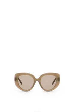 marrom verde 80ZJ1496 mulheres óculos borboleta em acetato Loewe