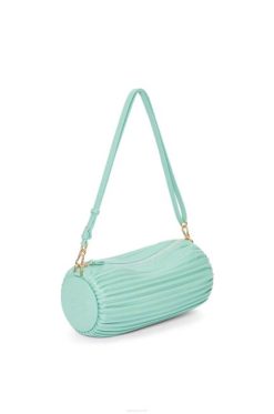 menta fresca 80ZJ398 mulheres bolsa pulseira em napa plissada Loewe