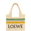 natural/multicolorido 80ZJ14 mulheres bolsa fonte listrada em ráfia Loewe