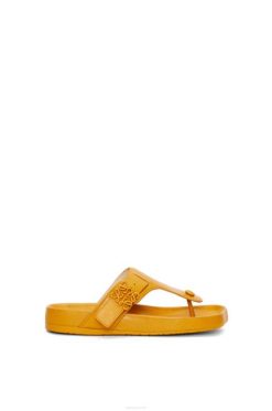 ocre 80ZJ723 mulheres sandália poste easy toe em pele de cabra Loewe