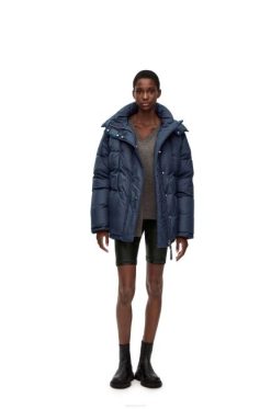 preto 80ZJ1128 mulheres bermuda de ciclismo stretch em napa Loewe