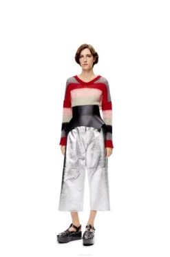 preto 80ZJ1154 mulheres cinto obi em napa Loewe