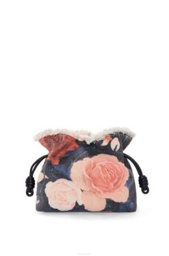 preto 80ZJ389 mulheres clutch rosa flamenca em jeans Loewe