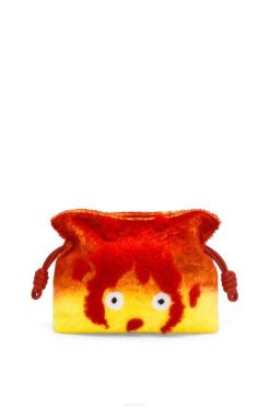 vermelho 80ZJ443 mulheres embreagem de flamenco calcifer em tosquia Loewe